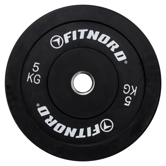 FitNord Bumper Black Levypaino 5 kg