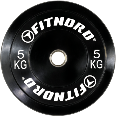 FitNord Bumper Black 5 kg Levypaino