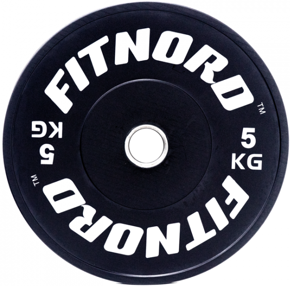 Levypaino 5 kg, FitNord Bumper Plate *VIIMEINEN KAPPALE*