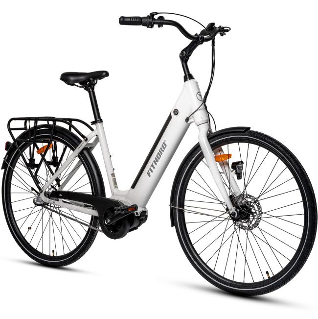 FitNord Classic 300 Sähköpyörä 2023, valkoinen (504 Wh akku)
