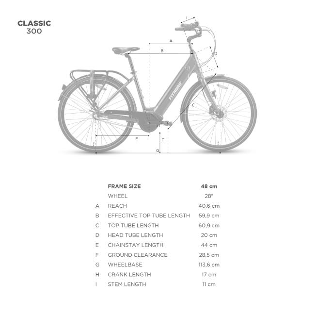 FitNord Classic 300 Sähköpyörä 2023, valkoinen (504 Wh akku)