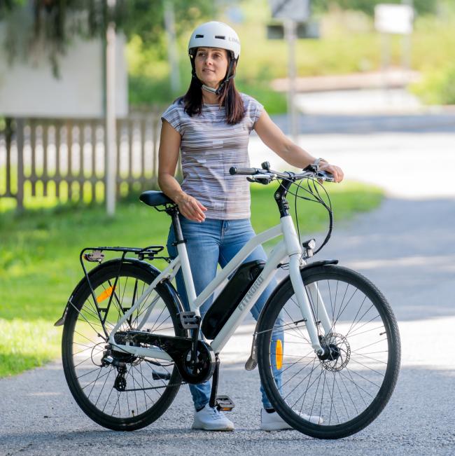 FitNord Ava 200 Sähköpyörä 2023, valkoinen (540 Wh akku)