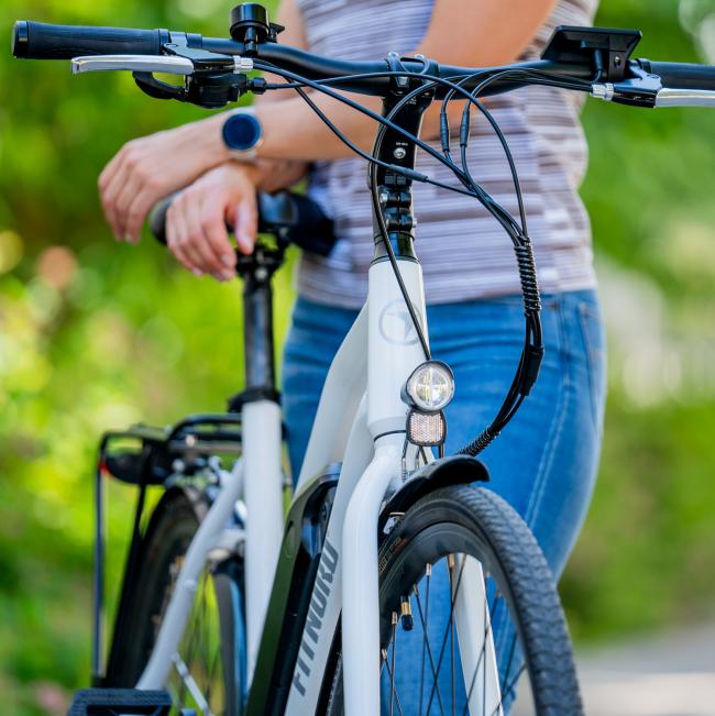 FitNord Ava 200 Sähköpyörä 2023, valkoinen (540 Wh akku)