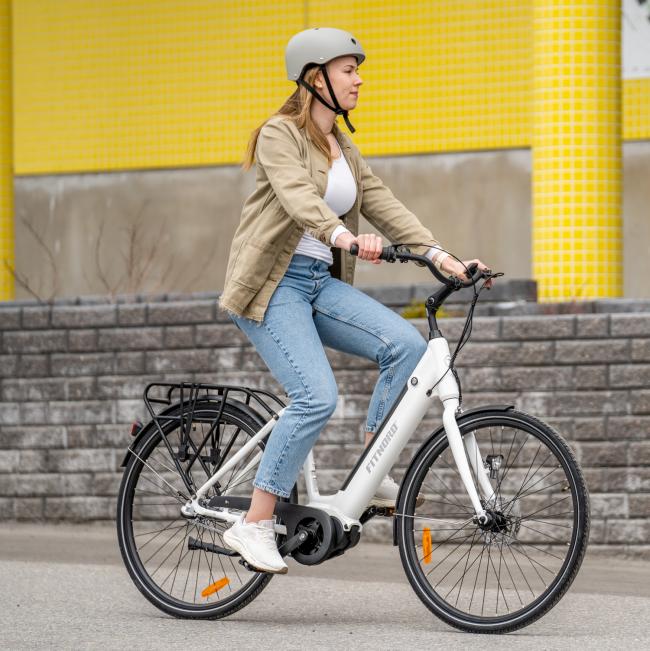 FitNord Classic 300 Sähköpyörä 2023, valkoinen (504 Wh akku)