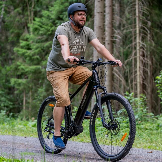 FitNord Ranger 500 Sähkömaastopyörä 2023, musta (630 Wh akku)