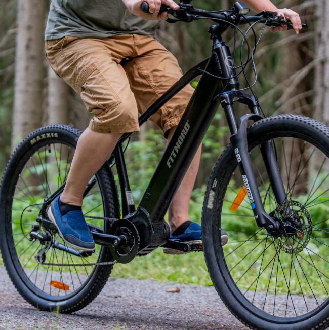 FitNord Ranger 500 Sähkömaastopyörä 2023, musta (630 Wh akku)