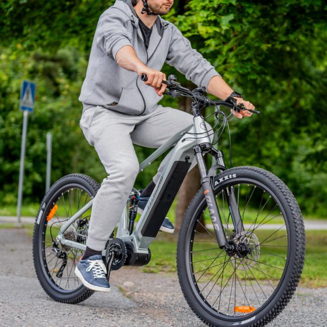 FitNord Ranger 700FS Täysjousto sähkömaastopyörä, minttu (720 Wh tehoakku)