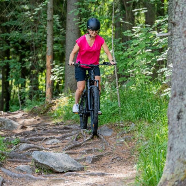 FitNord Ranger 700FS Sähkömaastopyörä 2023, musta (720 Wh tehoakku)