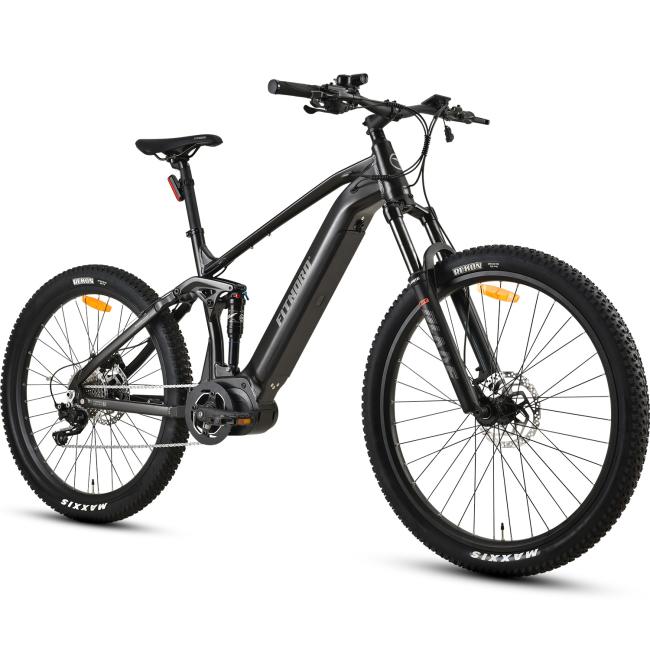 FitNord Ranger 700FS Sähkömaastopyörä 2023, musta (720 Wh tehoakku)