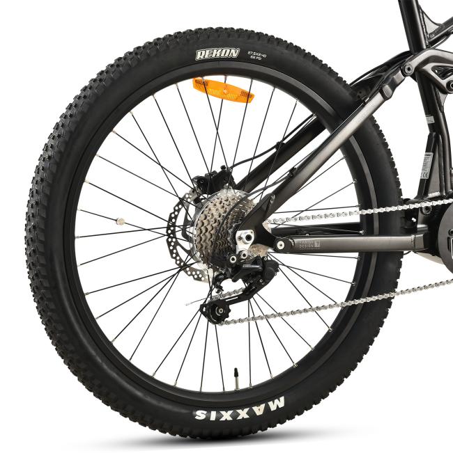 FitNord Ranger 700FS Sähkömaastopyörä 2023, musta (720 Wh tehoakku)