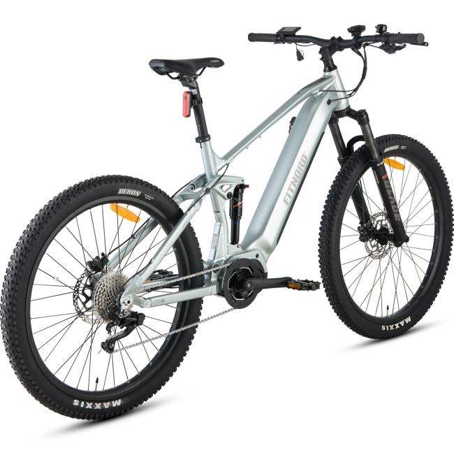 FitNord Ranger 700FS Täysjousto sähkömaastopyörä 2023, minttu (720 Wh tehoakku)