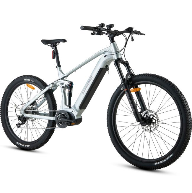 FitNord Ranger 700FS Täysjousto sähkömaastopyörä 2023, minttu (720 Wh tehoakku)