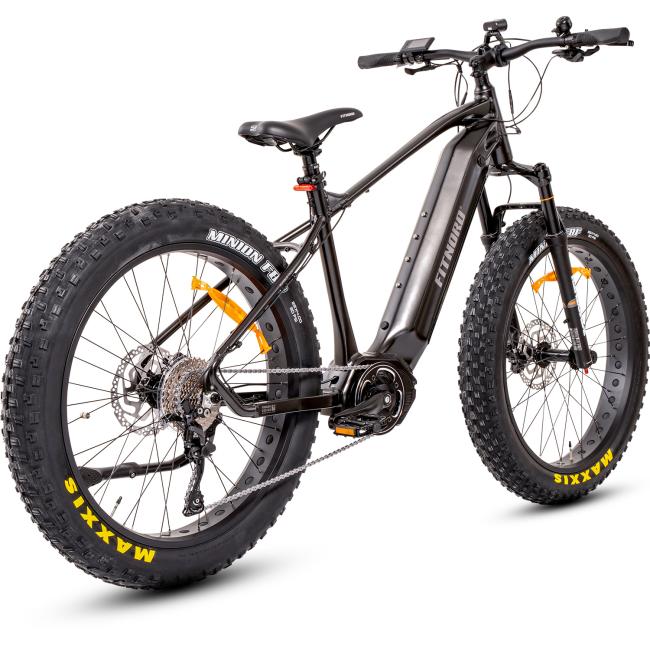 FitNord Rumble 1000 Sähköfatbike 2023, musta (882 Wh tehoakku)