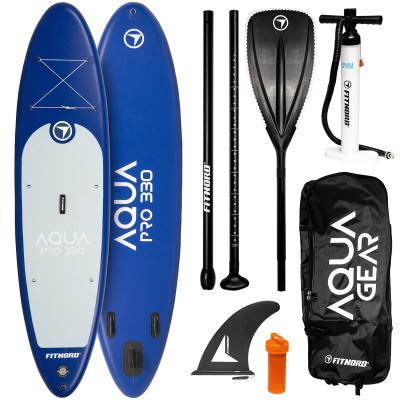 ** ALKUPERÄINEN TUOTEPAKKAUS PUUTTUU** FitNord Aqua Pro 330 SUP-lautasetti, tummansininen 2022