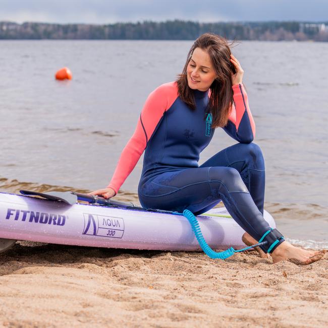 FitNord Aqua 330 SUP-lautasetti 2023, laventeli (kantavuus 150 kg, lasikuitumela)