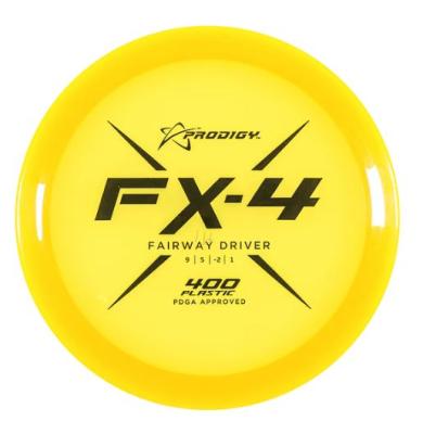 Prodigy FX-4 400 väylädriveri Frisbeegolfkiekko, keltainen