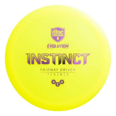 Discmania Neo Instinct Väylädraiveri Frisbeegolfkiekko, keltainen