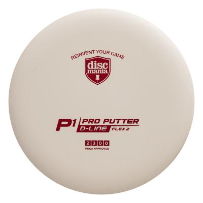 Discmania D-line P1 (Flex 2) Putteri Frisbeegolfkiekko, Valkoinen