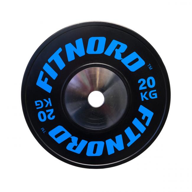 Kilpailulevypaino Bumper Plate 20 kg, FitNord