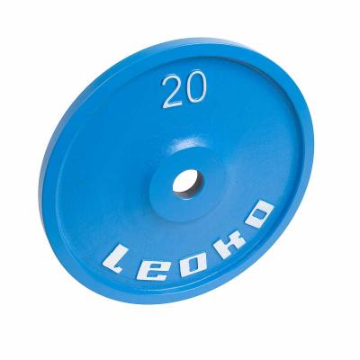 LEOKO metallilevypaino 20 kg, IPF-hyväksytty voimanostoon