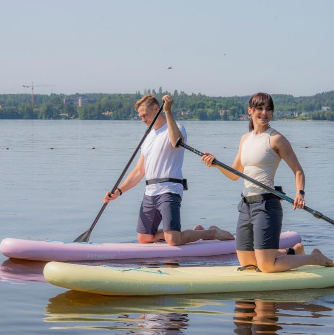 FitNord Aqua Lite SUP-lautasetti, keltainen (kantavuus 110 kg)