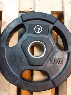 **PINTALIKAINEN** Levypaino 10 kg, FitNord Tri Grip Black 