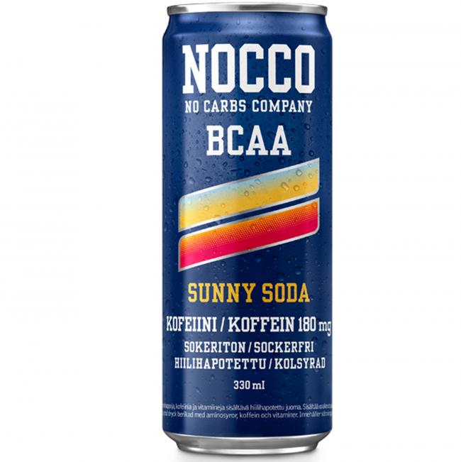 NOCCO BCAA Sunny Soda-energiajuoma, 330ml