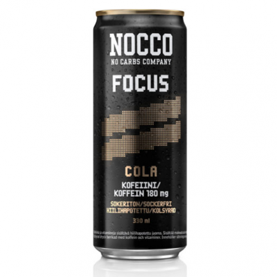 NOCCO Focus Cola -energiajuoma, 330ml