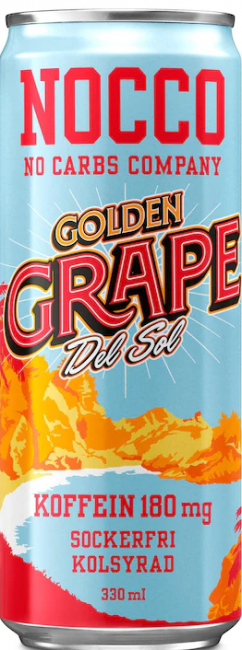 NOCCO BCAA Golden Grape Del Sol -energiajuoma, 330ml