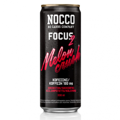 NOCCO Focus 2, Melon Crush -energiajuoma, 330ml