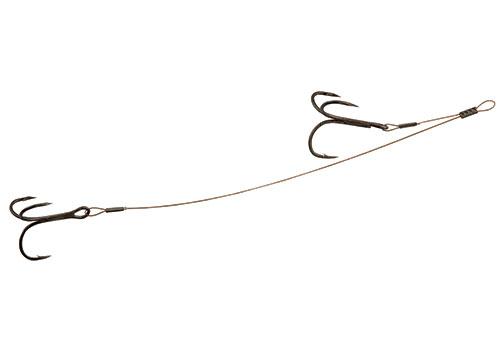 RAGE 49 strand double stinger 6kg / 10cm,5cm / size 6&8 x 2pcs