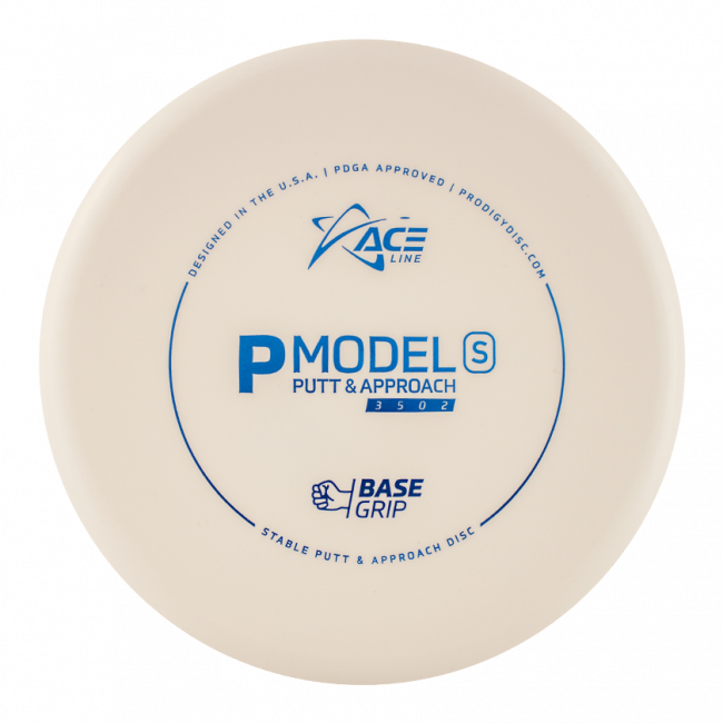 Prodigy Disc ACE Line P Model S BaseGrip Putteri Frisbeegolfkiekko, valkoinen