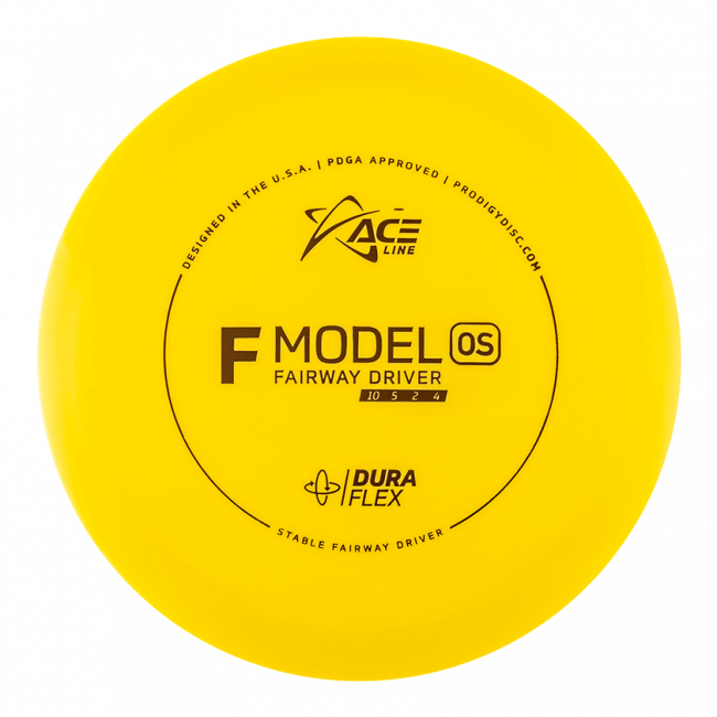 Prodigy Disc ACE Line F Model OS DuraFlex Väylädraiveri Frisbeegolfkiekko, keltainen