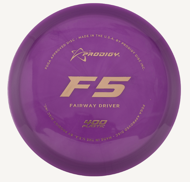 Prodigy Disc F5 400 Väylädraiveri Frisbeegolfkiekko, purppura/harmaa