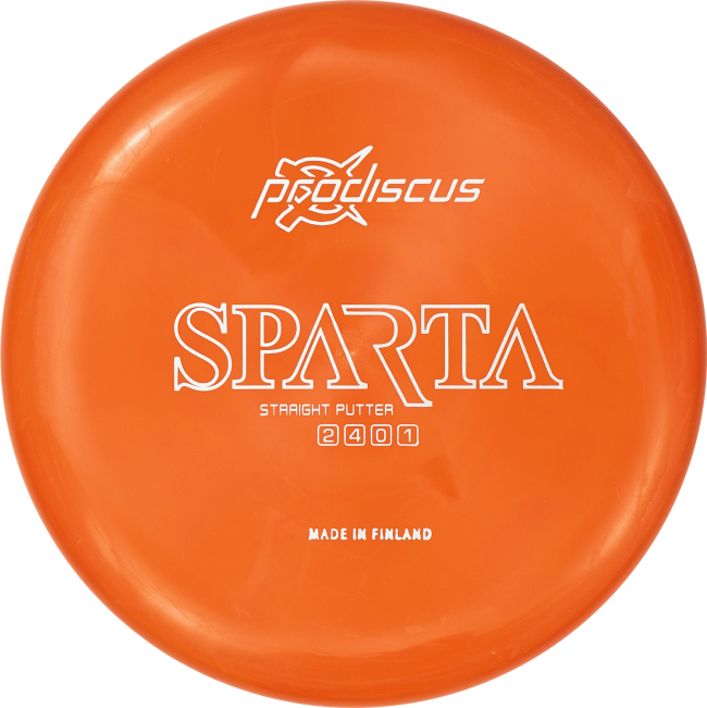 Prodiscus Sparta Straight Putter frisbeegolfkiekko, oranssi