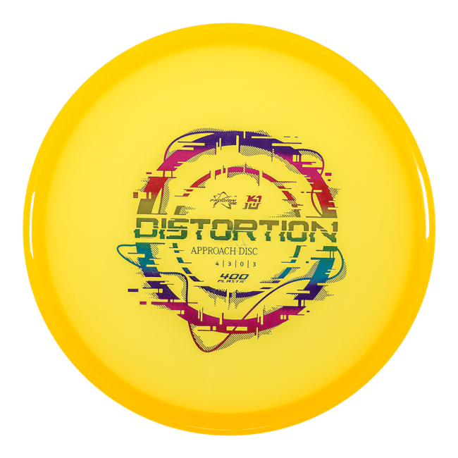 Prodigy x Kevin Jones - Distortion 400 Midari Frisbeegolfkiekko, keltainen