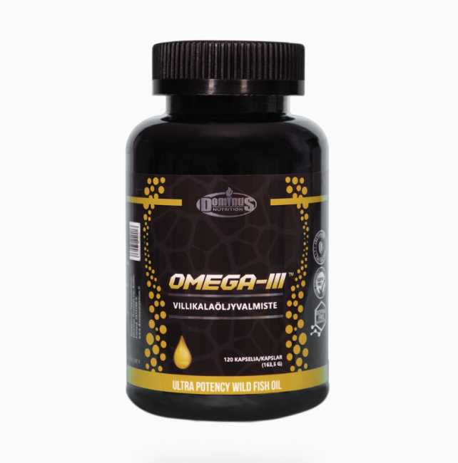 Dominus Nutrition OMEGA-III™ villikalaöljyvalmiste, 120 kaps