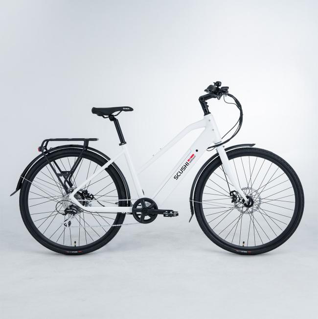 Scushi Norway Universe Sähköpyörä, valkoinen (360 Wh akku)