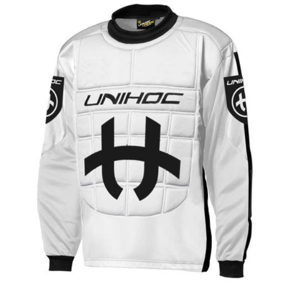 Unihoc SHIELD Salibandymaalivahdin paita XL white/black