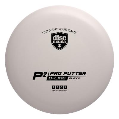 Discmania D-line P2 (Flex 2) Putteri Frisbeegolfkiekko, valkoinen