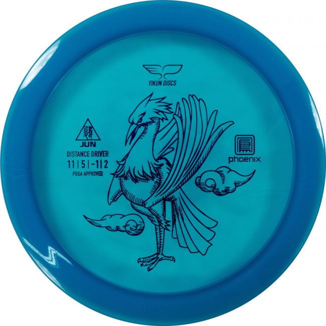 Yikun Phoenix Line Jun Pituusdraiveri Frisbeegolfkiekko, vaalea sininen