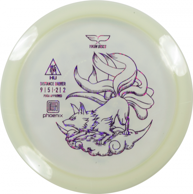 Yikun Phoenix Line Hu Frisbeegolfkiekko, valkoinen