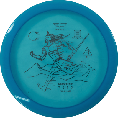 Yikun Phoenix Line Fu Frisbeegolfkiekko, vaalea sininen