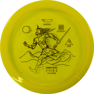Yikun Phoenix Line Fu Frisbeegolfkiekko, keltainen