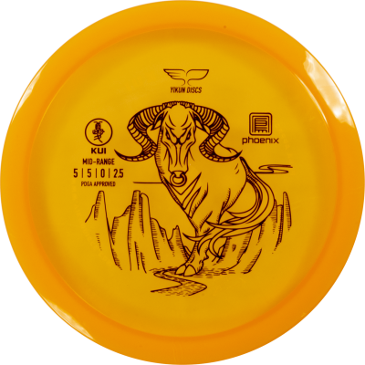 Yikun Phoenix Line Kui Midari Frisbeegolfkiekko, oranssi