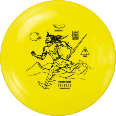 Yikun Tiger Line Fu Väylädraiveri Frisbeegolfkiekko, keltainen