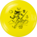 Yikun Tiger Line Fu Väylädraiveri Frisbeegolfkiekko, keltainen