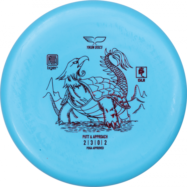 Yikun Tiger Line Gui Putteri Frisbeegolfkiekko, sininen