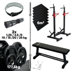 Täydellinen voimanostopaketti 177,5kg